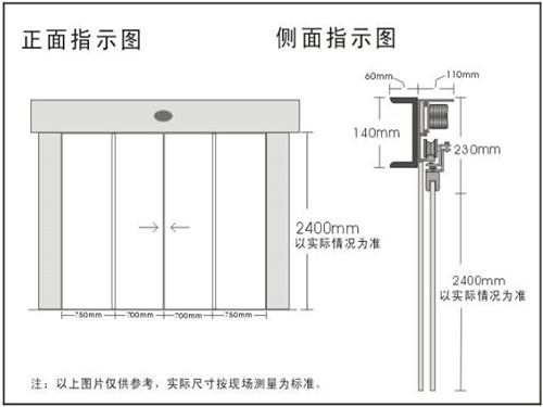 湖北自动感应门-酒店用感应门生产